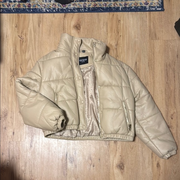 Guess Tan Puffer Jacket - Picture 1 of 1